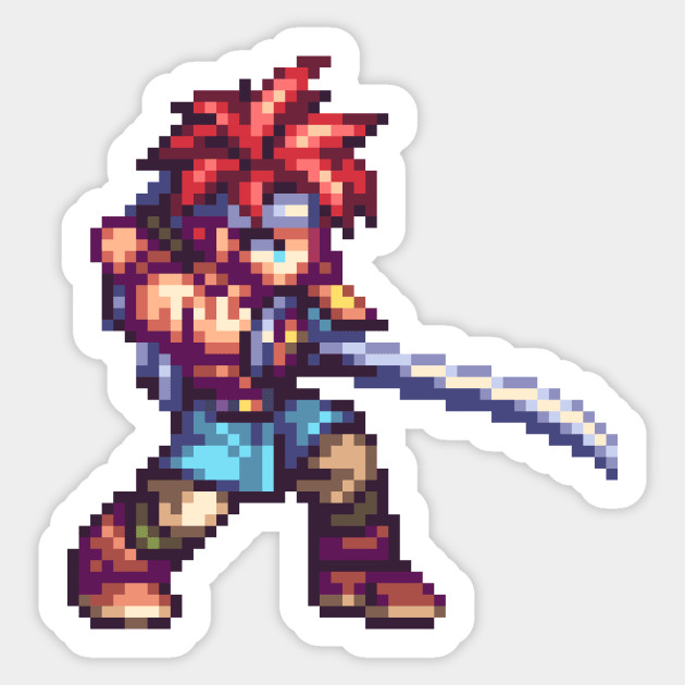 Chrono Custom Sprite Sticker by SpriteGuy95